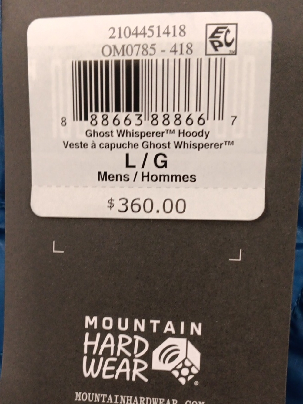 Mountain Hardwear Ghost Whisperer Hoody - Blue